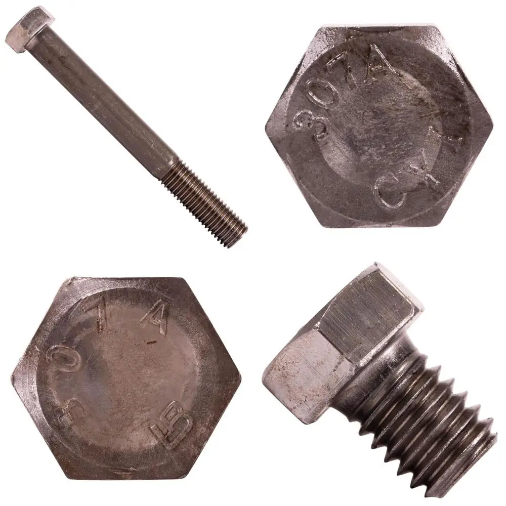 مسامير سداسية من الدرجة A307 3/4-10 × 6-1/2، 25 عبوة، لمسة نهائية عادية، مشابك بناء شديدة التحمل #1