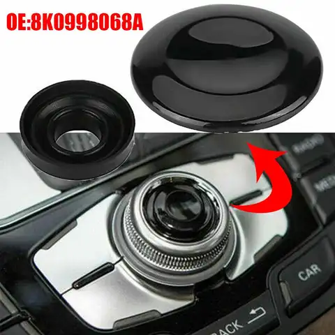 자동차 밝은 검정색 MMI 손잡이 조이스틱 버튼 수리 키트 8K 0998068 8K0 998 068 8K 0998068 아우디 A4 A5 Q5 S6용