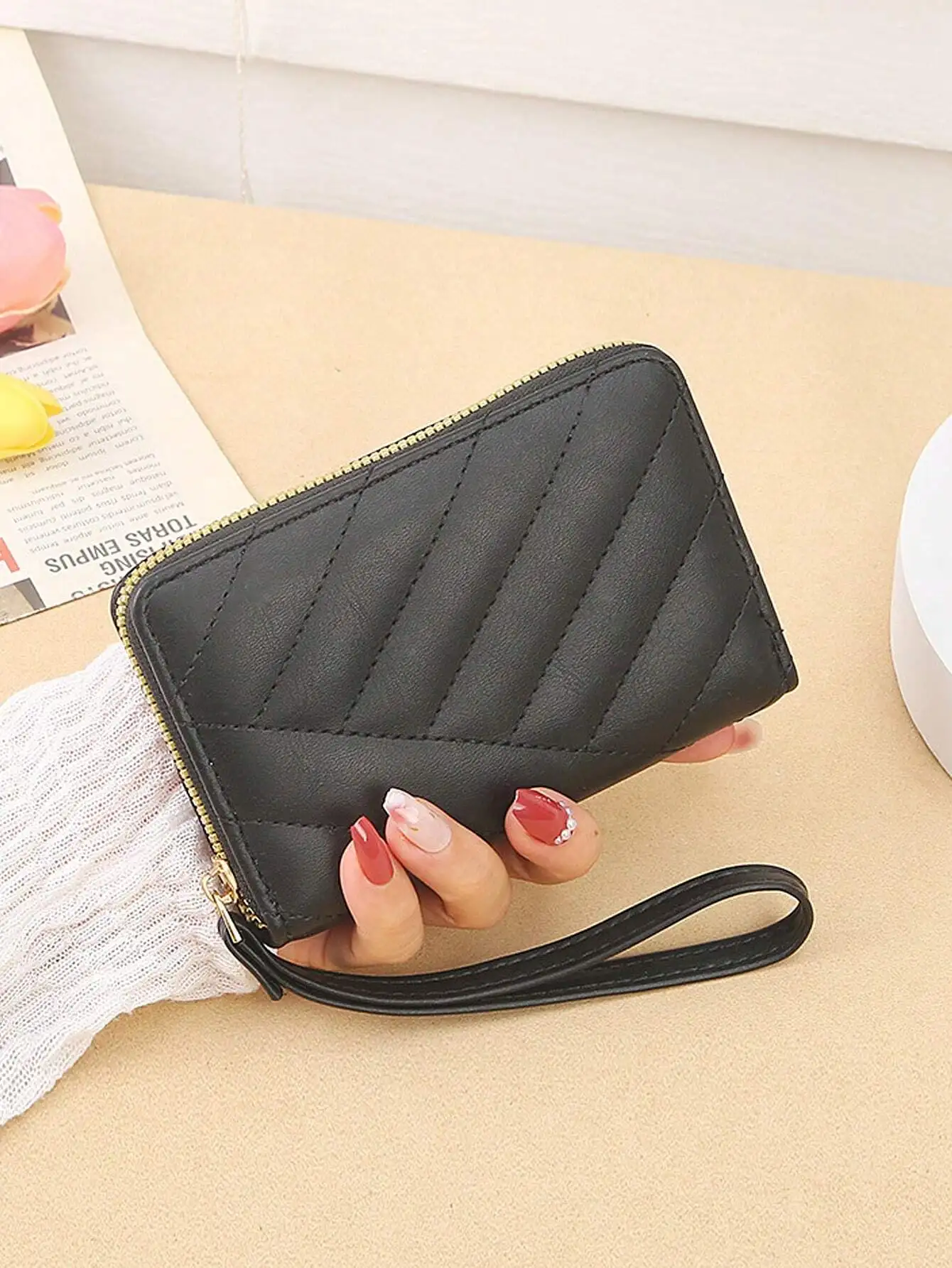 Cute Zipper Women's Short Wallet PU Leather Small Ladies Coin Purse Female Clutch Money Bag Pouch ID Credit Card Holders Busines