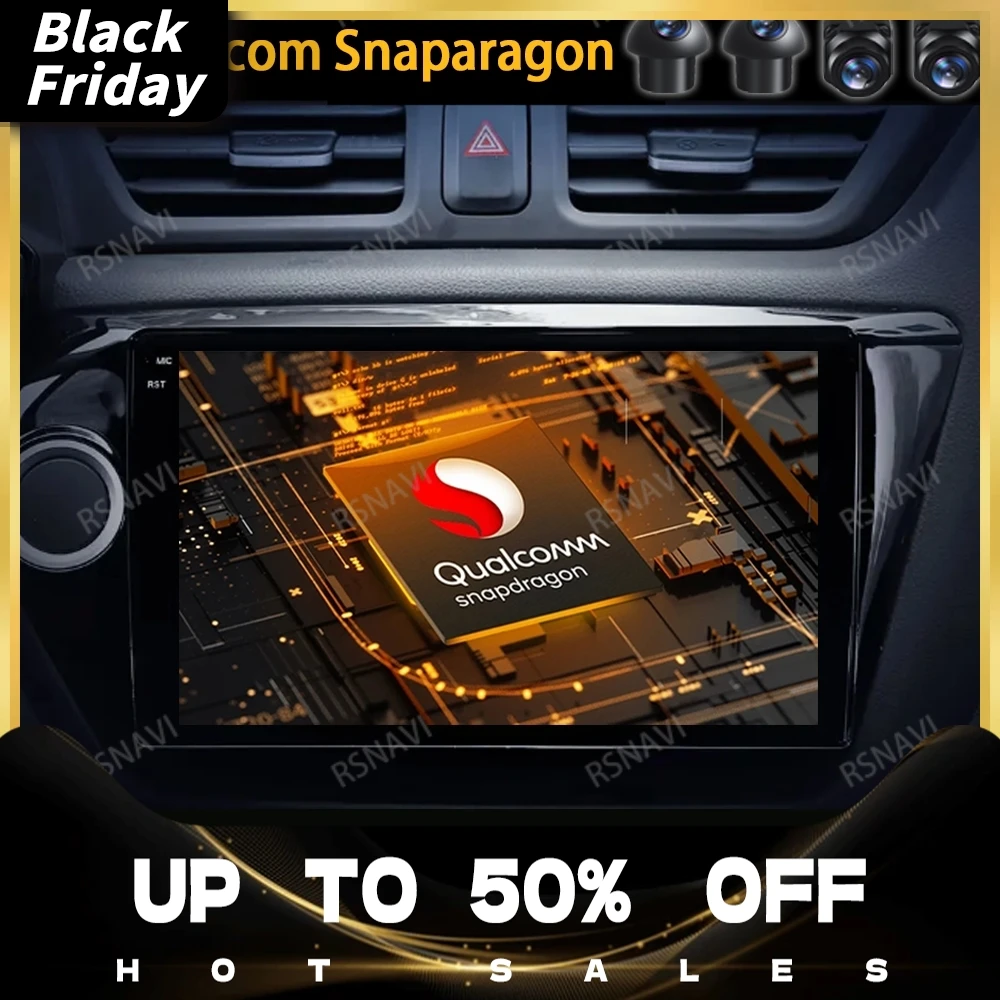 Rádio do carro de android 14 para kia rio 3 2011 2012 - 2016 reprodutor multimídia estéreo navegação gps 4g + unidade principal wifi carplay auto qled