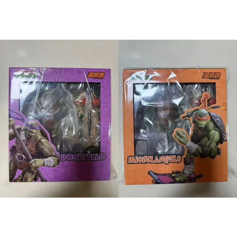 Spot Ninja Leonardo + Raphael Blau und Rot Schildkröten-Actionfigur Geschenkkollektion Spielzeug