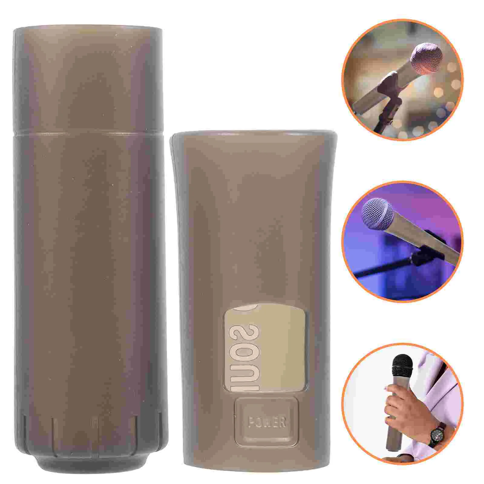 

Microphone Protective Case Handle Sleeve Cover Wireless Handheld Cordless Silica Gel for