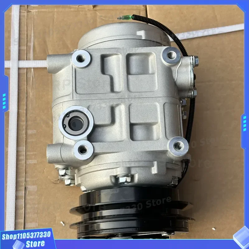 Universal 24V DC Bus Air Compressor Double Slot A Type Pulley 6000W to 8000W Cooling Capacity Fit for Higer Jinlong Ankai