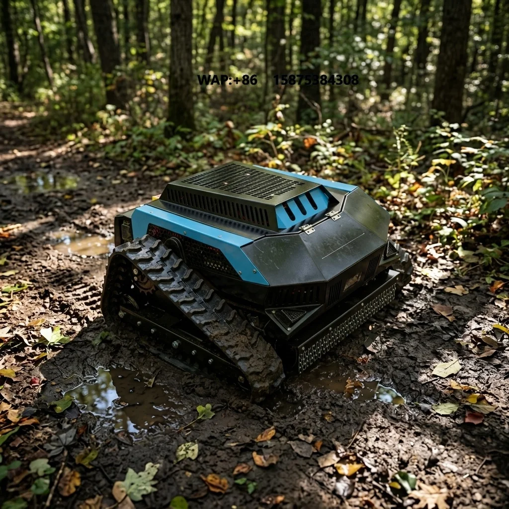 Hot-selling Mini Lawnmower Tracked Remote-controlled Lawnmower Equipped with Engine and Motor Core Components