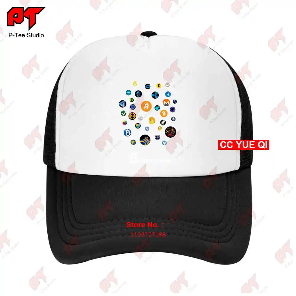 Cryptocurrency Bitcoin Chainlink Xrp Ethereum Tezos Digibyte Crypto 2020 Baseball Caps Truck Cap 2KYH