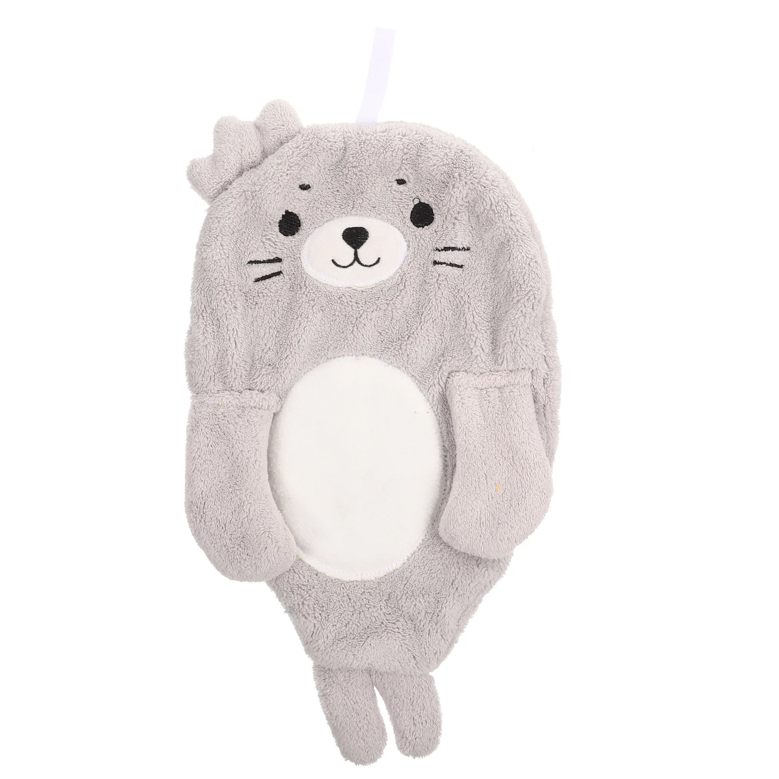 

Animal Hand Towel Cartoon Adorable Coral Fleece Quick Dry Hanging Home Bathroom Kitchen Wash Cloth Wipe Towel Wash Handkerchief