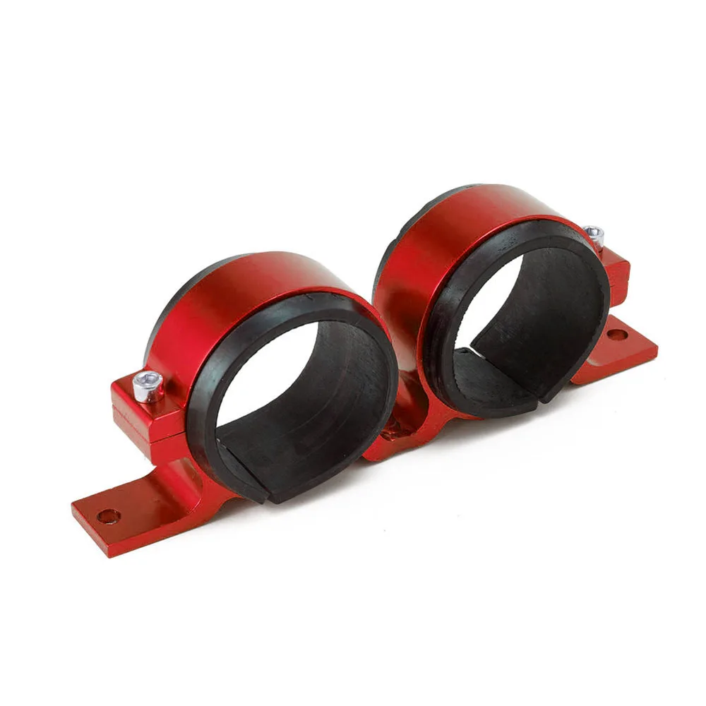 Aluminum 60mm Dual Fuel Pump Filter Cradle Clamp Mounting Bracket Universal For Twin Fuel Pump Setup Car Tuning Auto Accessory