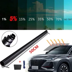 50cmX3m Window Film Anti UV Reflective Tint Film Protector Sticker Films Transmittance 1% 5% 15% 25% 35% 50% for Car Home Glass