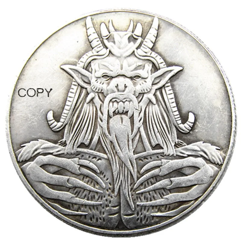 

HB(196) США Хобо Морган доллар Посеребренная КОПИЯ монета