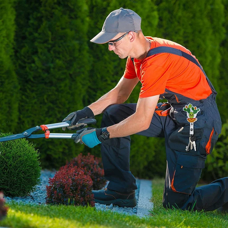 Soporte de carrete de insignia de Cactus, soporte de tarjeta de identificación con Clip de Cactus, soporte de carrete de insignia retráctil con Clip giratorio de cocodrilo, 6 piezas