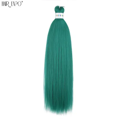 26Inch Easy Braids Hair Synthetic Colourful Pre Stretched Braiding Hair Extensions Jumbo Braids Ombre Yaki Long Straight Hair - Image 10