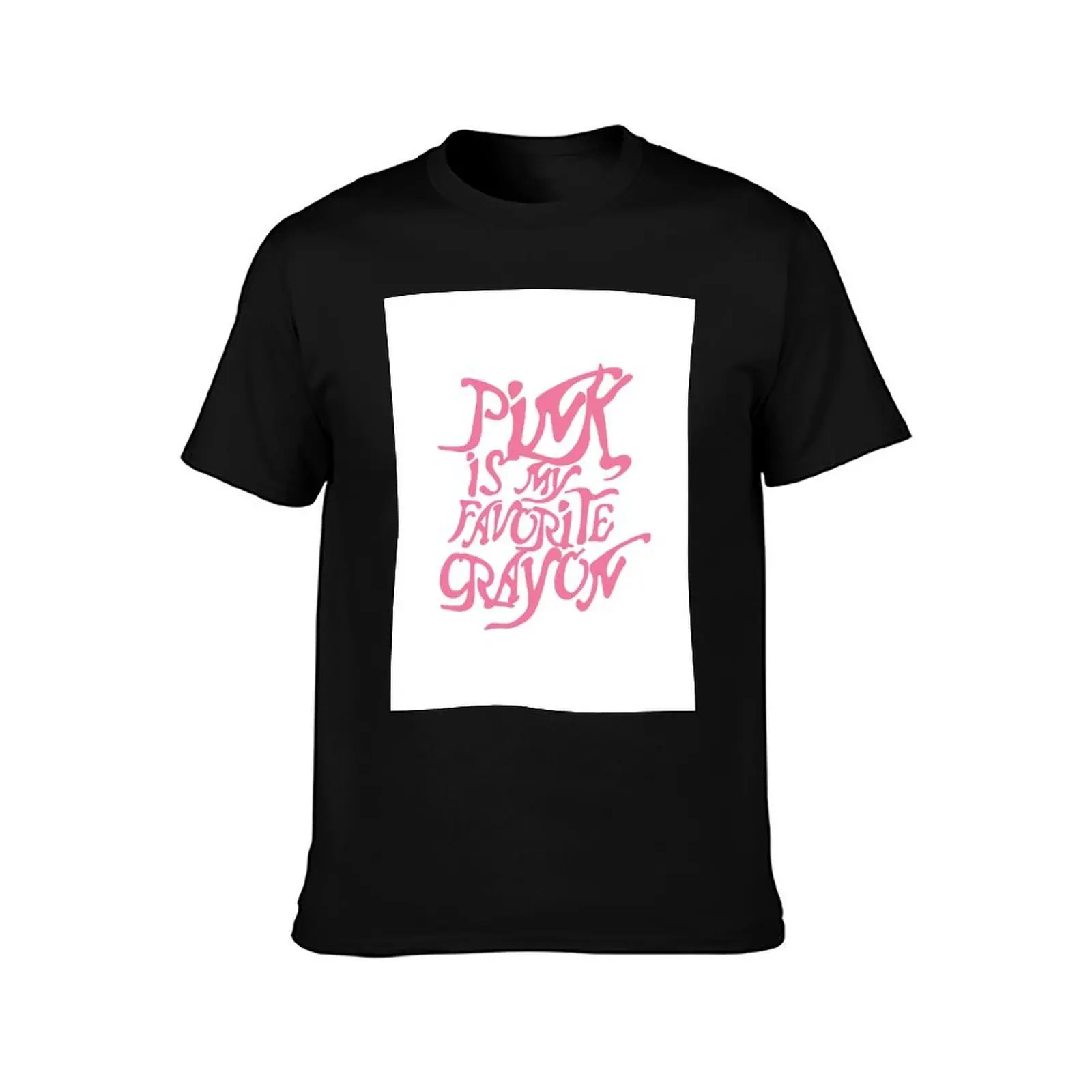 Pink is my favorite crayon T-Shirt basketball graphic tees for a boy sweat shirts, men