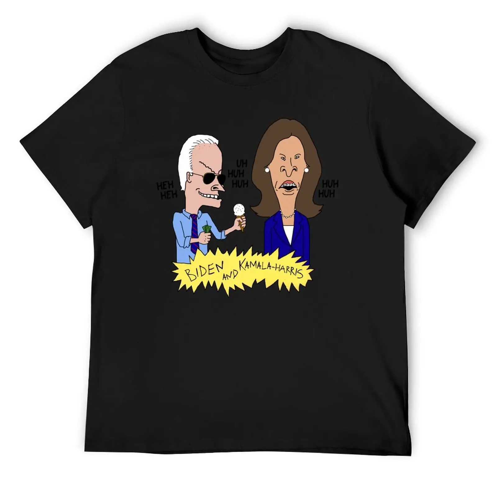 

Beavis and Butthead - Biden and Kamala Harris Parody 2 T-Shirt designer shirts quick drying big and tall t shirts for men