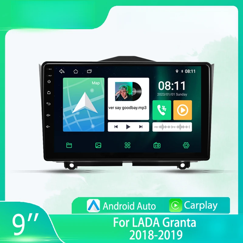 

For LADA Granta 18-19 Car Multimedia Player Android Car Player GPS WIFI Carplay 4G Car Radio Navigation Stereo Car Electronic