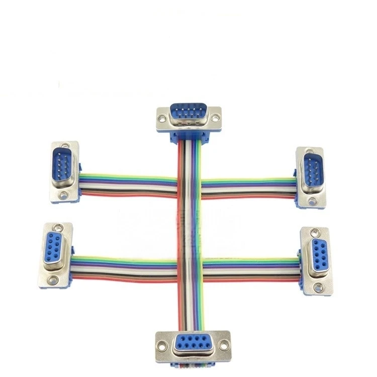 1pcs Serial Port Rs-232 Rehearsal Cable Com Port Adapter Cable Db9 Male To Male