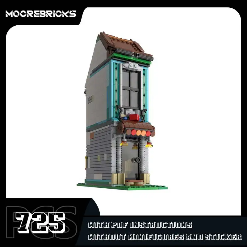 DIY Classic City Architecture Tiny Townhouse MOC Building Blocks Residential Areas Model Creative Puzzle Children's Toys Bricks