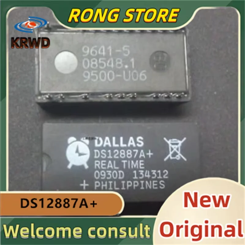 (2PCS)  DS12887A+ New and Original Chip IC  DS12887A  DS12887 DIP