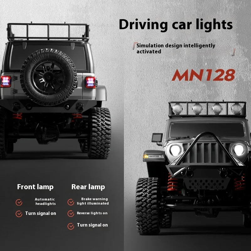 

MN-128 1:12 Scale RC Car 4WD Fully Proportional Climbing Off-Road Vehicle Remote Control Toy Birthday Gift for Boys