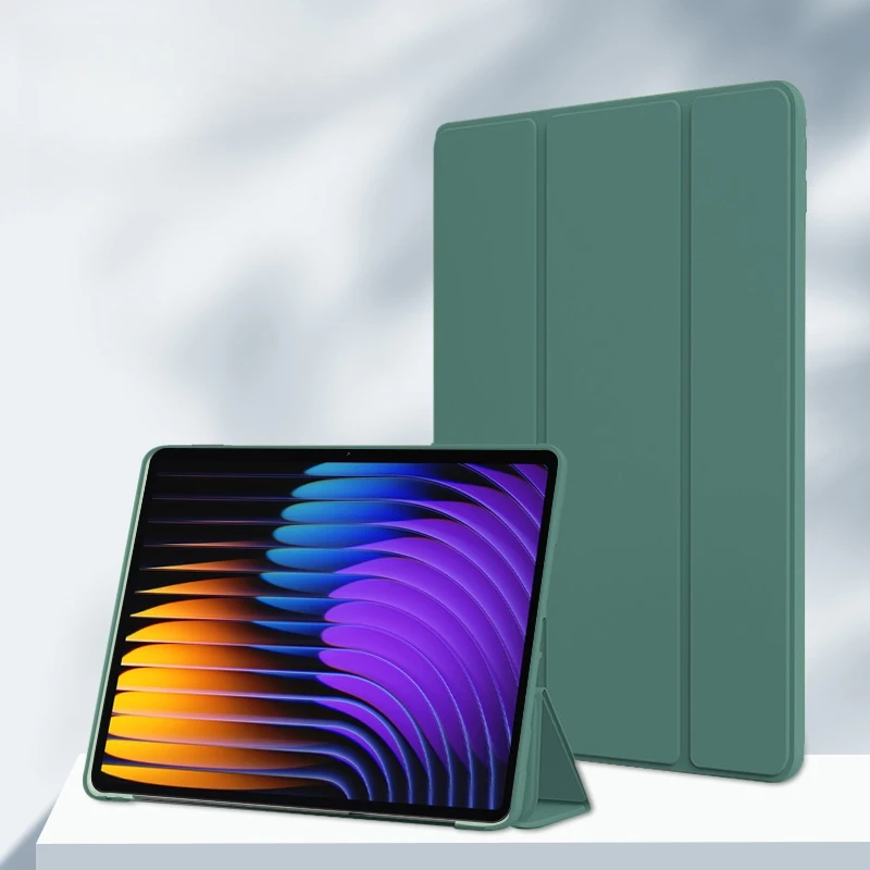 

Чехол для Xiaomi Poco Pad X1 11.2 дюйма 2025 из искусственной кожи, флип-кейс с тройным сложением, подставкой и мягкой задней панелью из ТПУ, для планшетов Xiaomi Pad 8 11.2