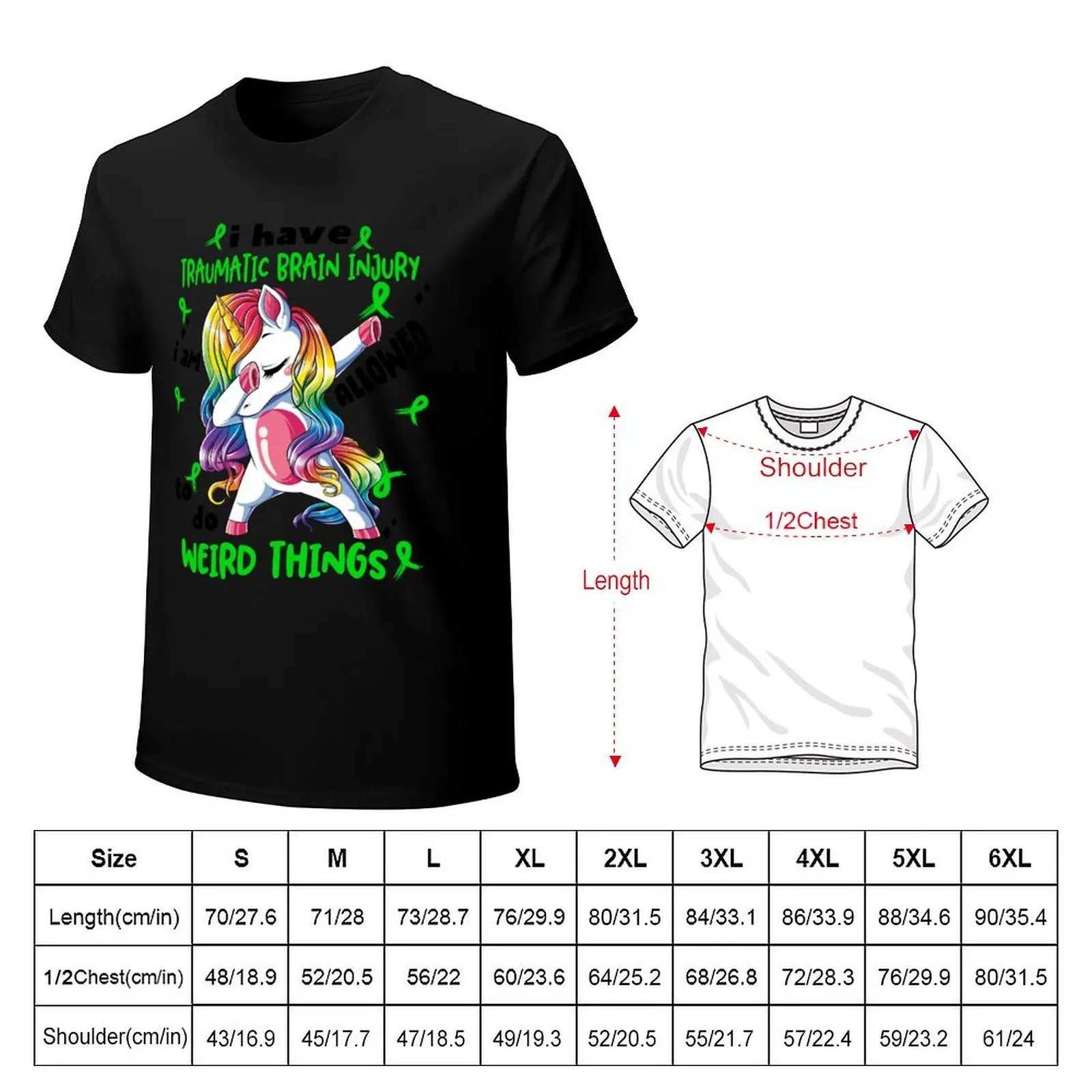 Traumatic Brain Injury Awareness Funny I have Traumatic Brain Injury i'm allowed to do Weird Things! T-Shirt