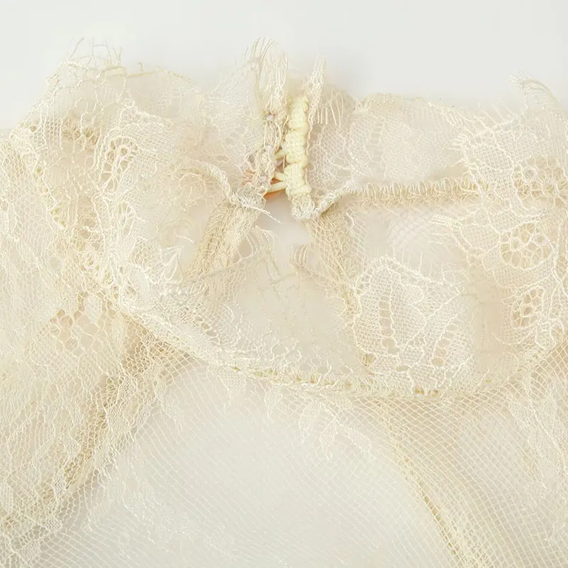 Nlzgmsj 2026 봄 섹시 시크 파티 드레스 터틀넥 레이스 미니 드레스 여성 패션 플레어 슬리브 드레스