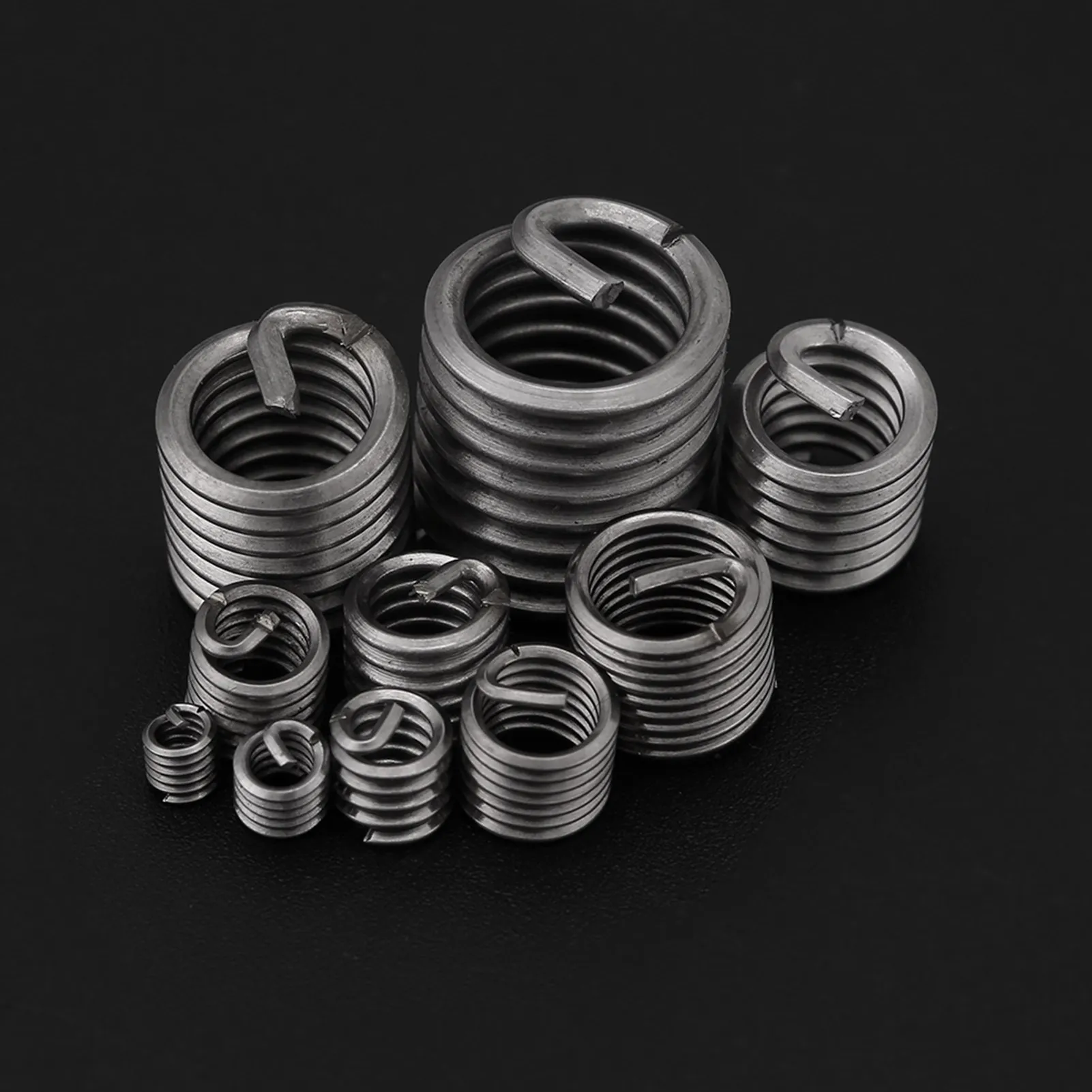 60pcs 304 Stainless Steel Wire Screw Sleeve Thread Repair Insert Assortment Kit