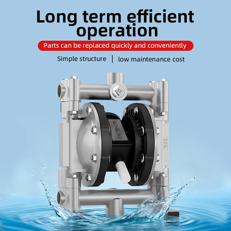 Stainless Steel 304 316 Pneumatic Diaphragm Pump Bomba De Membrana Pompe a Membrane Chemical Transfer AODD Pump OBM ODM OEM