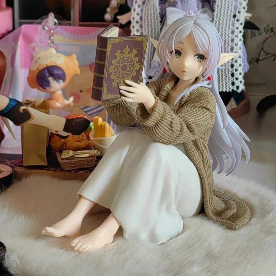 Frieren Beyond Journey's End Frieren Аниме Фигурка Настольная Милая без ночного костюма Фрирен Фигурка Модель Кукла Подарочная игрушка