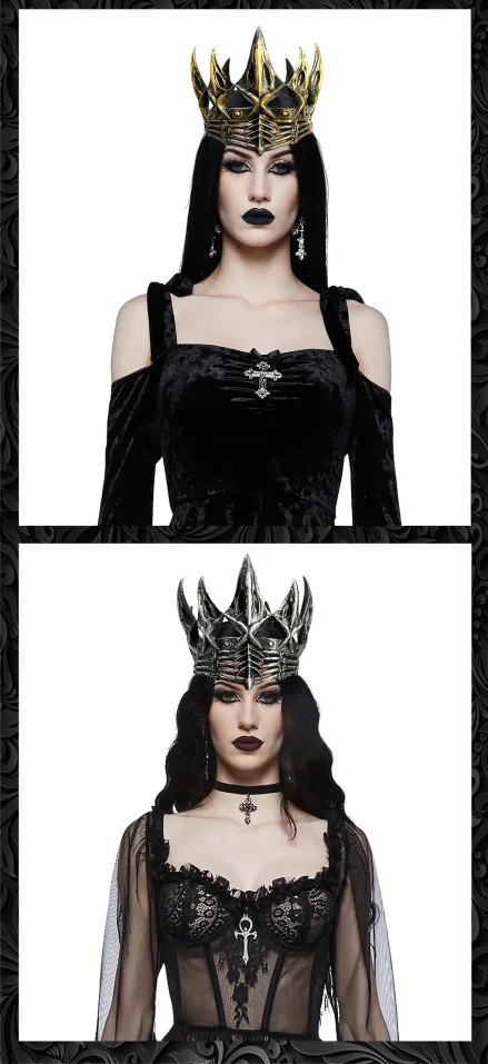 Königliche Kronen Cosplay König Königin Kronen Prinzessin Tiara Halloween Party Kostüme Zubehör Weihnachten Maskerade Kopfbedeckung Kostüm – Detail 20