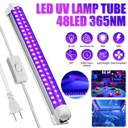 10W UV Purple Black Light 365nm 395nm UV Strip Lamp LED Tubes Glow Light Ultraviolet Lamp For Halloween Glow Party Stage DJ Club