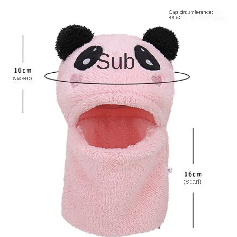 قبعات أطفال مطرزة برسوم كارتونية من القطيفة لحماية الأذن من الصوف قبعة أرنب دافئة ناعمة في الهواء الطلق