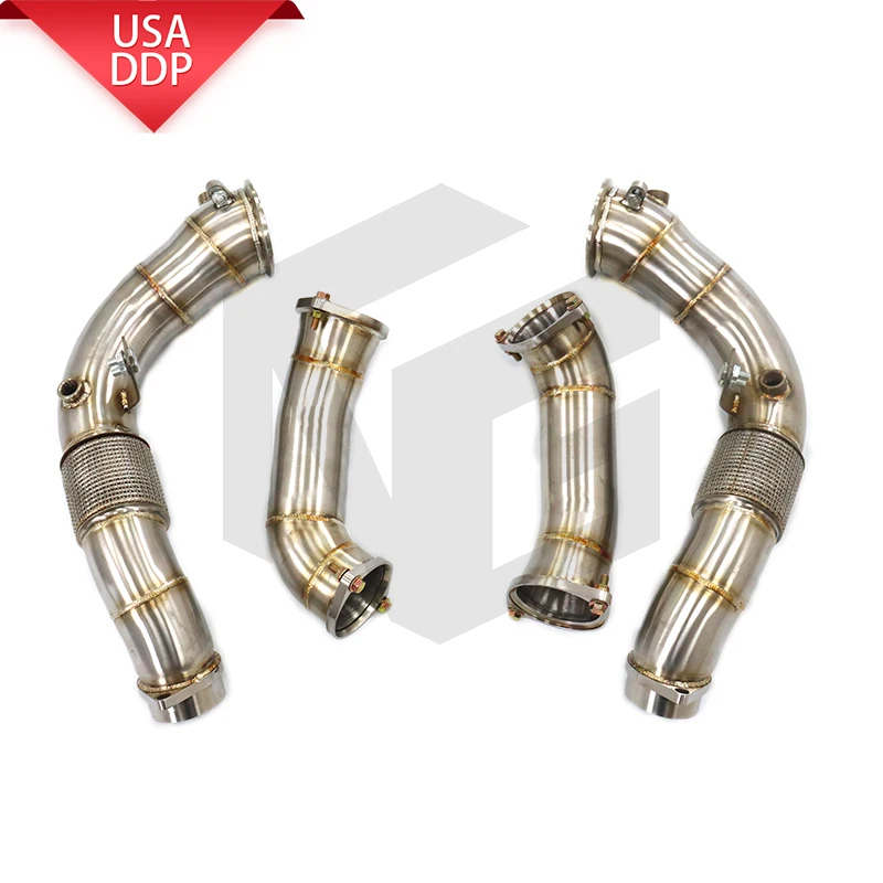 

ING for BMW M5 F90 LCI exhaust system stainless steel mid-section auto parts tool TIG manual welding without heat shield