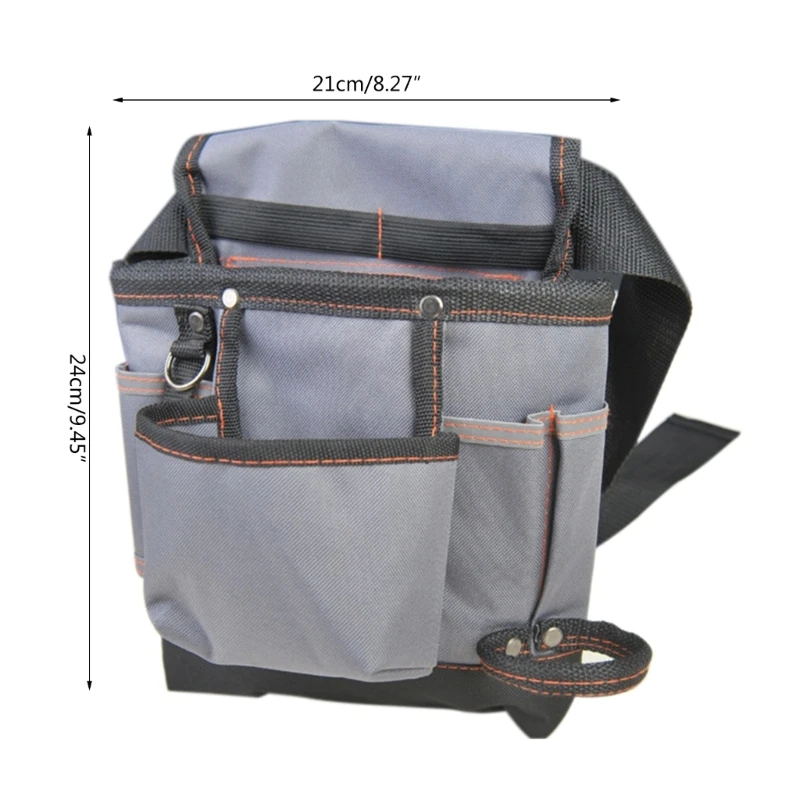 Bolsa herramientas cintura resistente, bolsa herramientas, riñonera ajustable para electricistas, envío directo