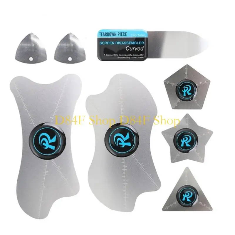 

D84F Flat Spudger Pry Blade Professional Steel Metal Thin Pry Opening Tool for Mobile Phone Tablet Screen Repair