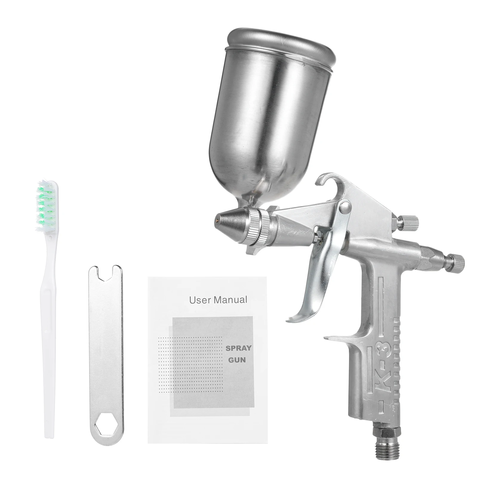 Mesin Semprot Mini Nozzle 0.5mm Kapasitas 150cc Cup Gravity Feed Mesin Semprot Cat Rumah Otomotif Alat Pengecatan Tekanan Rendah