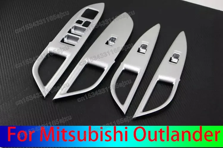 

Car Accessories For Mitsubishi Outlander 2013-2021 High-quality ABS Chrome Glass Switch Decorative Panel Anti-scratch Protection