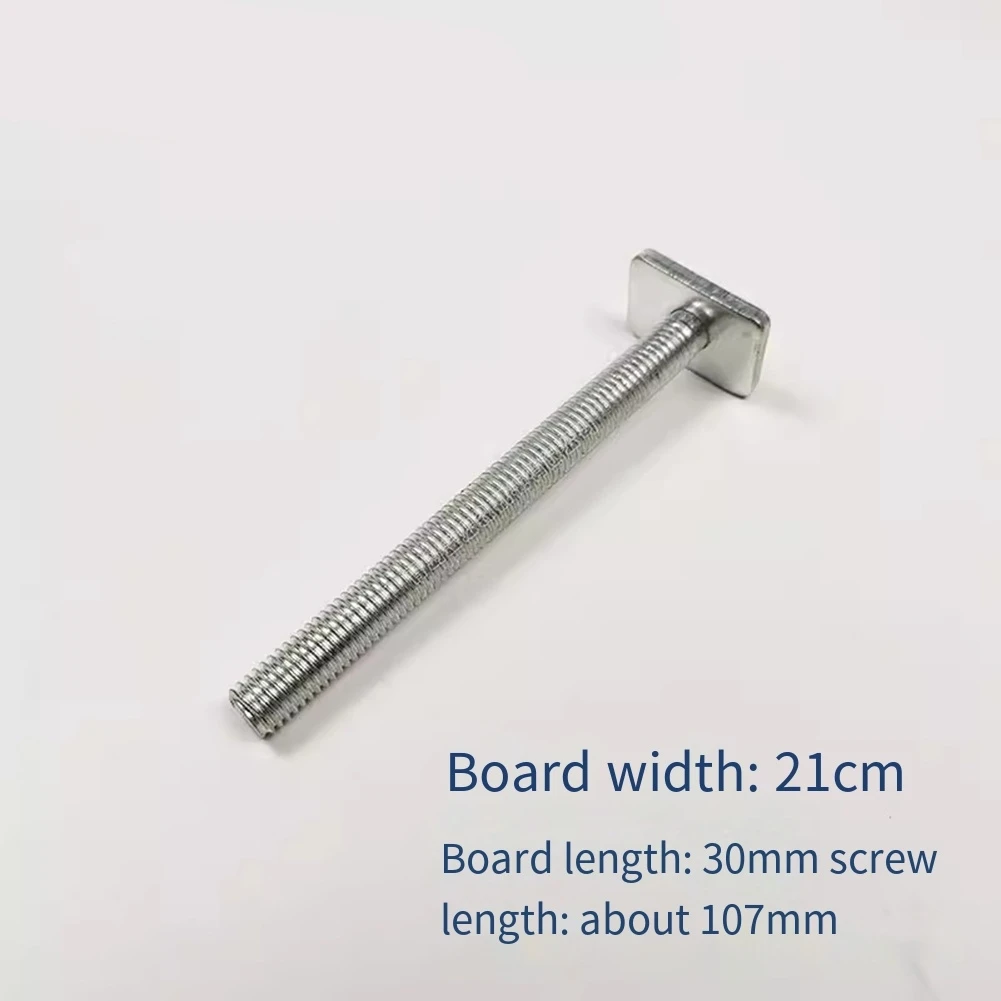 DIY 프로젝트 용 27*170*84mm 조각 기계 목공 밀링 머신 용 금속 나사 T-볼트 손잡이 시스템 실버 색상