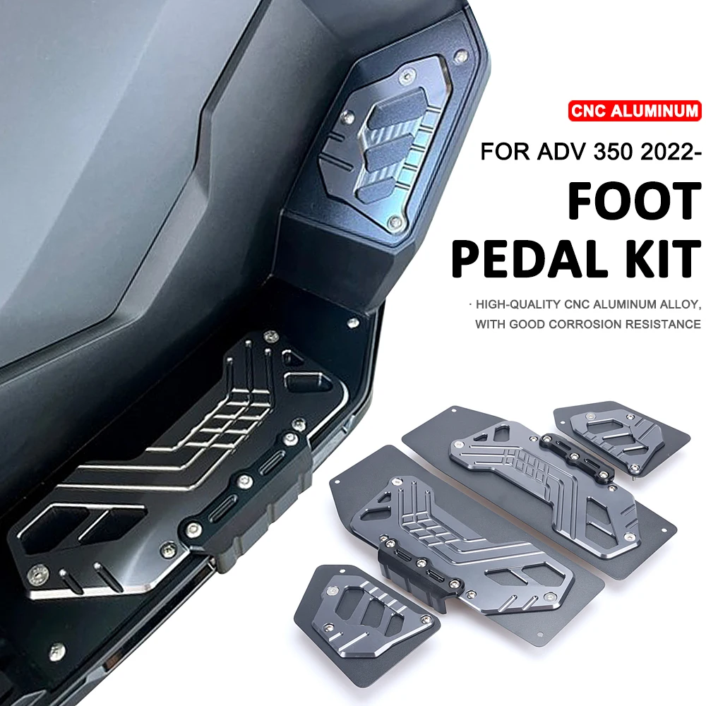 

New ADV350 2022 2023 Motorcycle Footrest Foot Rest Pads Pedal Plate Board Pedals FootBoard Accessories For HONDA ADV 350 ADV-350