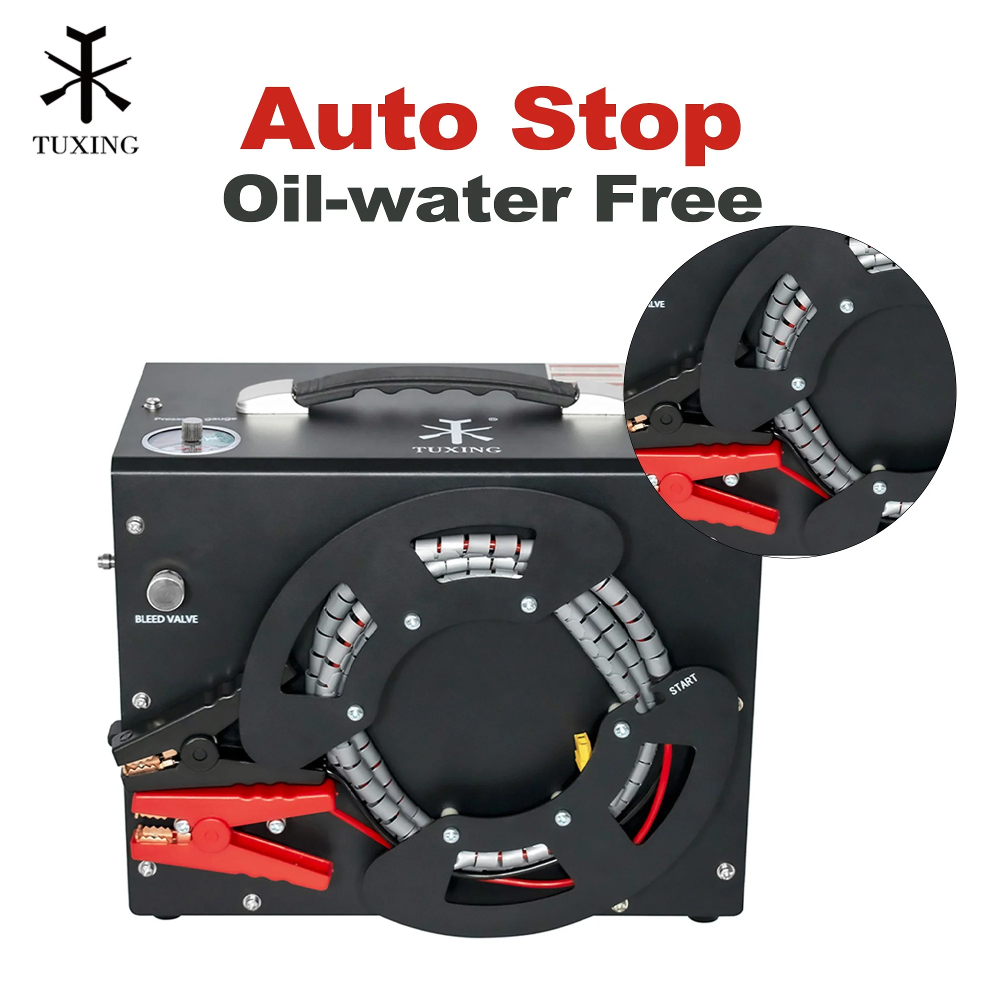 300bar 4500psi Fast Inflation 12V Power Converter No Oil  Snorkeling   Air Compressor For Gas Bottle
