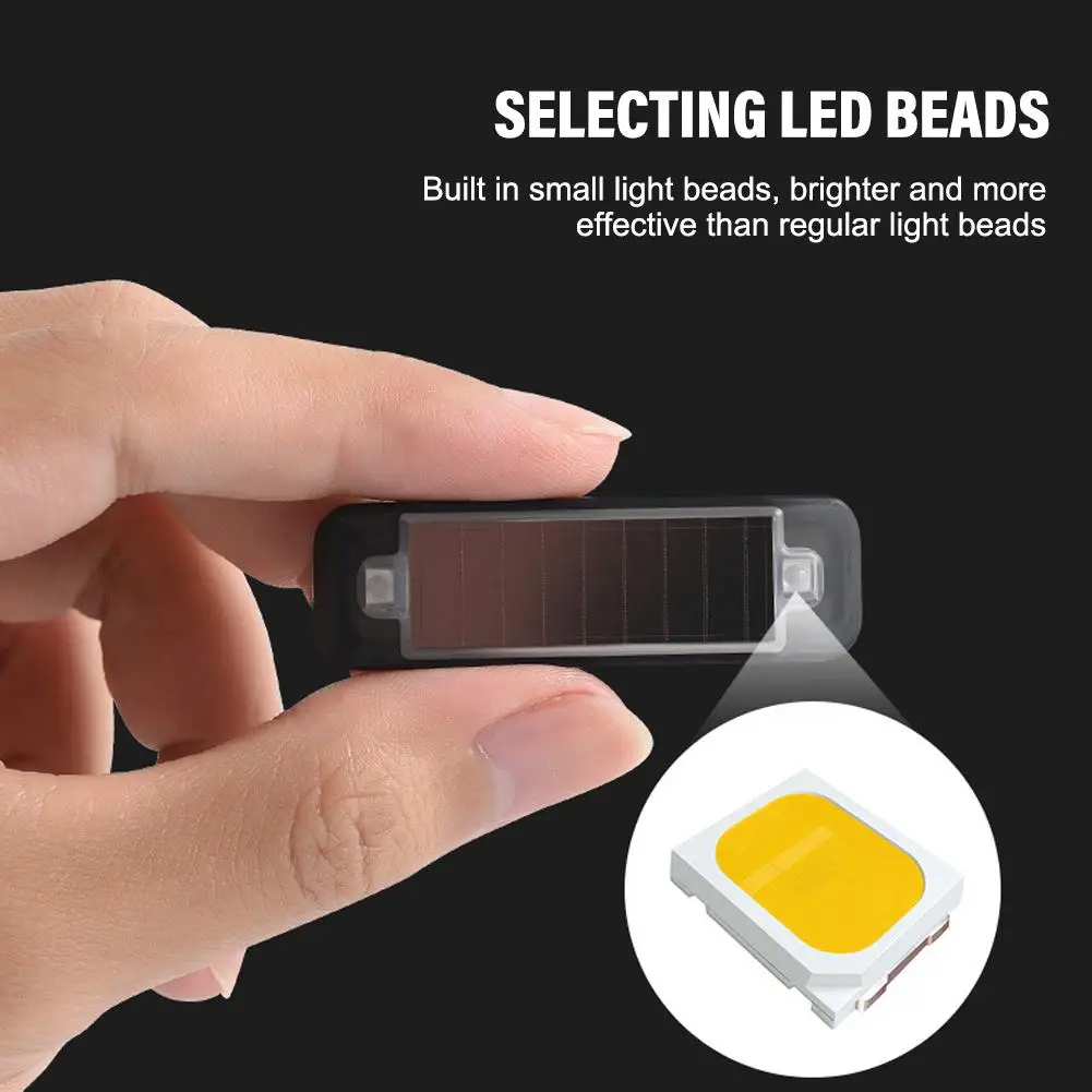 Автомобильная Противоугонная лампа, фонарик с солнечной батареей, лампа заднего хода для предотвращения столкновений в ночное время, красная и синяя вспышка для велосипедов и мотоциклов