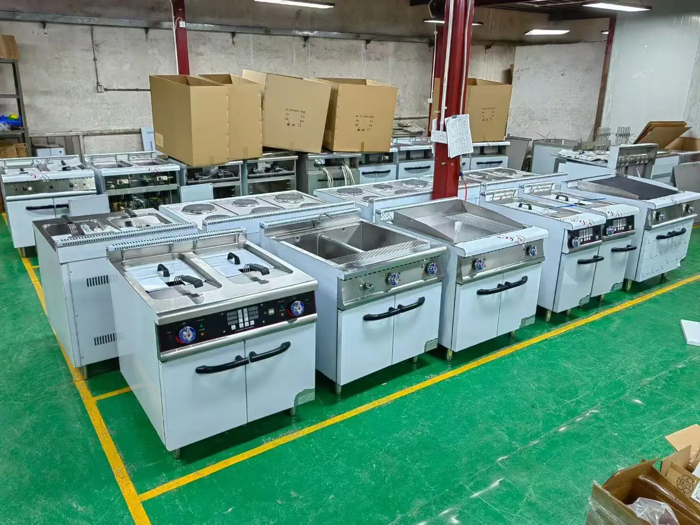 Hotel Fast Food Restaurant Heavy du RVS Commerciële g a Friteuse met dubbele koekenpan