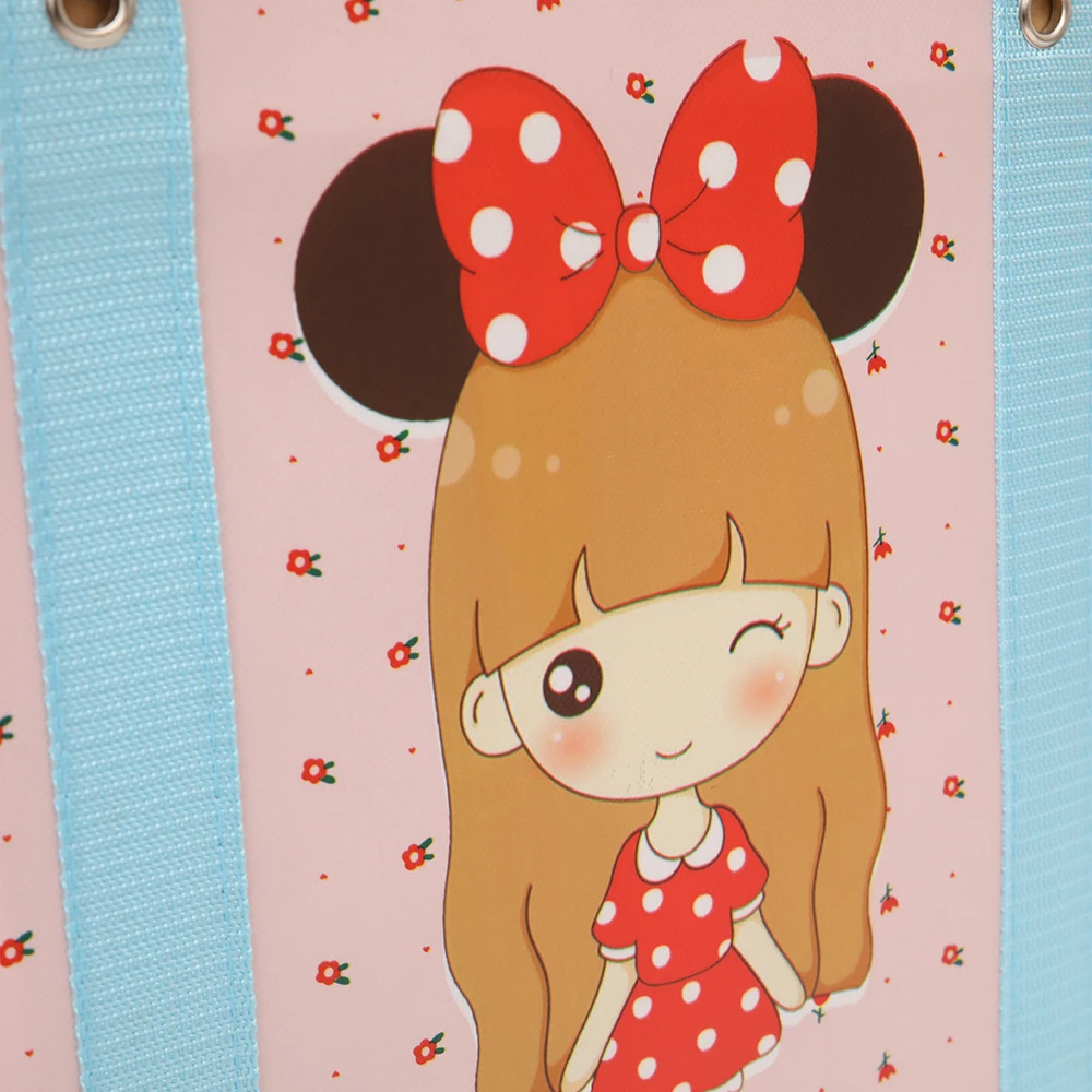 Tragbare Cartoon Vlies Quilt Aufbewahrung tasche große Kapazität wasserdichte Reise Shopping-Paket Spielzeug Organisation gefaltete Tasche – Detail 17