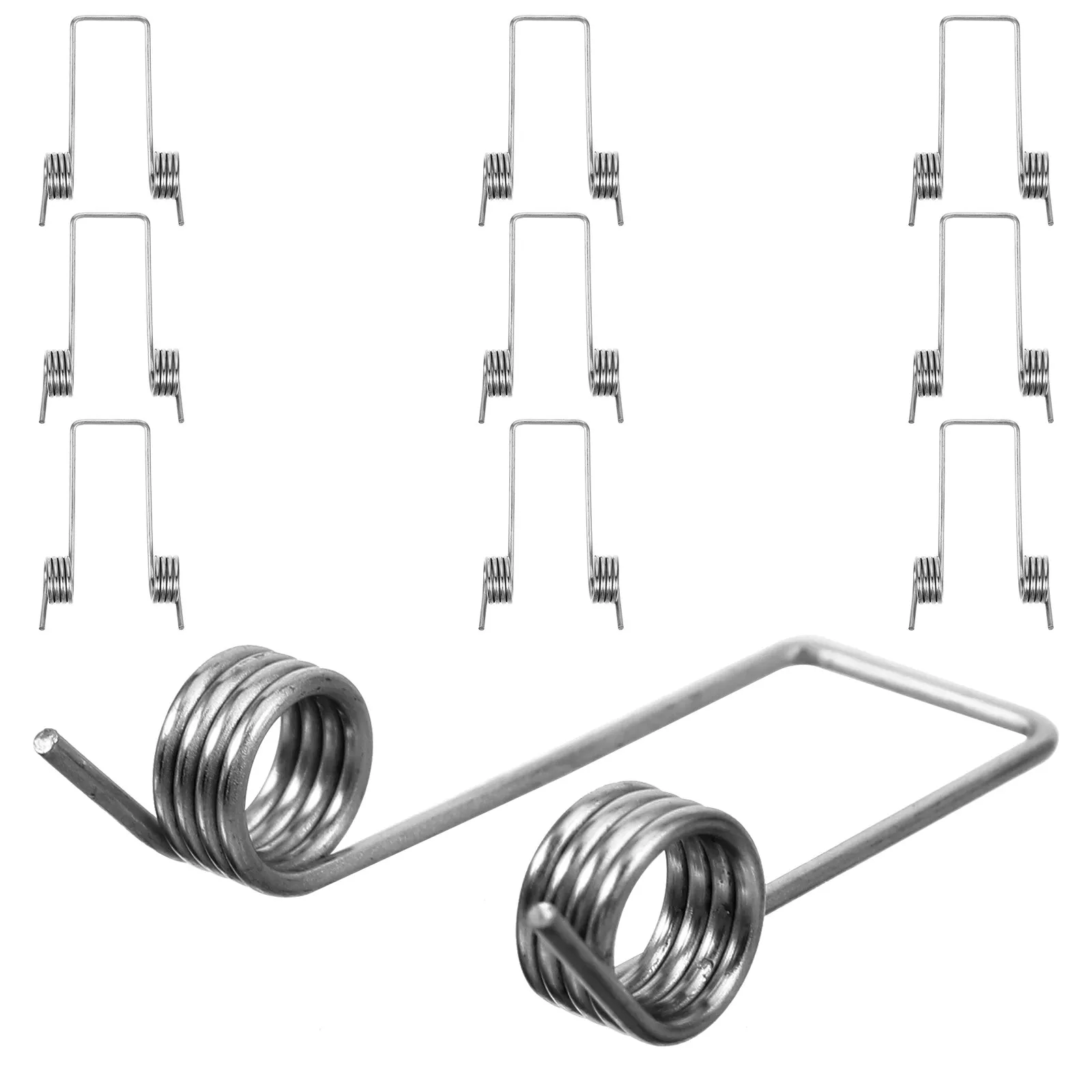 6Pcs Universal Torsional Springs for Trash Can Lid Stainless Steel Replacement Spring for Garbage Can Storage Bucket Lid Spring