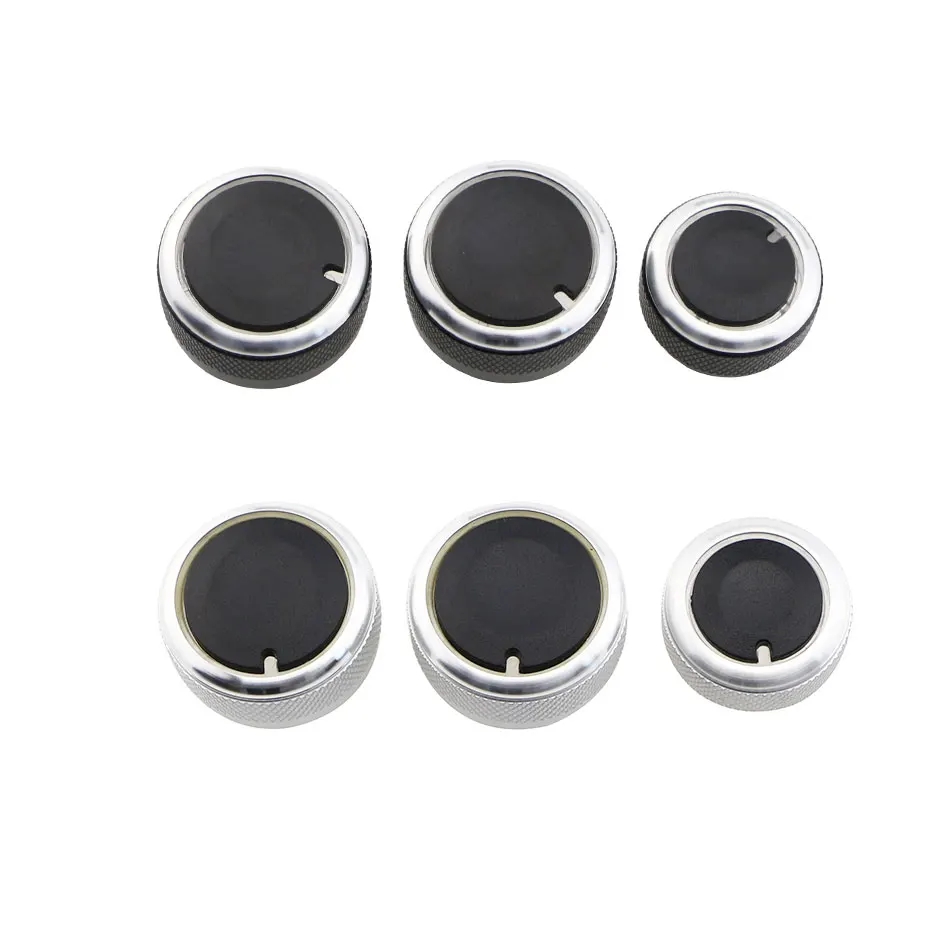 3Pcs/Set Air Condition Heat Control Switch Knob AC Knob for VW Jetta MK6 Bora Golf 5 Tiguan Touran Passta B6 B7 Skoda Octavia