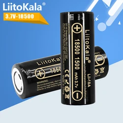 1-40 sztuk LiitoKala Lii-18A 18500 1500mah akumulator 18500 akumulator 3.7V do latarki hurtowej bezpieczny Li-Ion