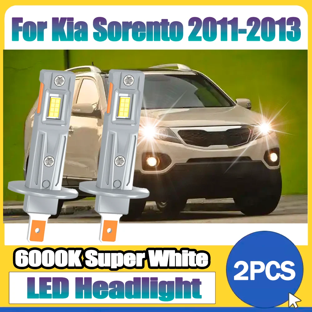 

2PCS 3570 CSP Chips 30000LM High Power 6000K Super White LED Headlights Car Bulbs Plug and Play For Kia Sorento 2011 2012 2013