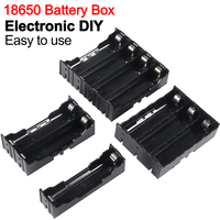 DIY ABS 18650 Power Bank Cases 1 2 3 4 Slot 18650 Battery Holder Storage Box Case 1x 2x 3x 4x Batteries Container With Hard Pin