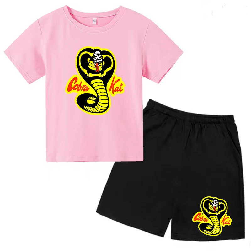 Children\'s Wear Viper Cobra Kai T-shirt Cotton Crewneck Casual Top and Shorts Boy Girl Baby Teen Charming Fun Fashion Clothing