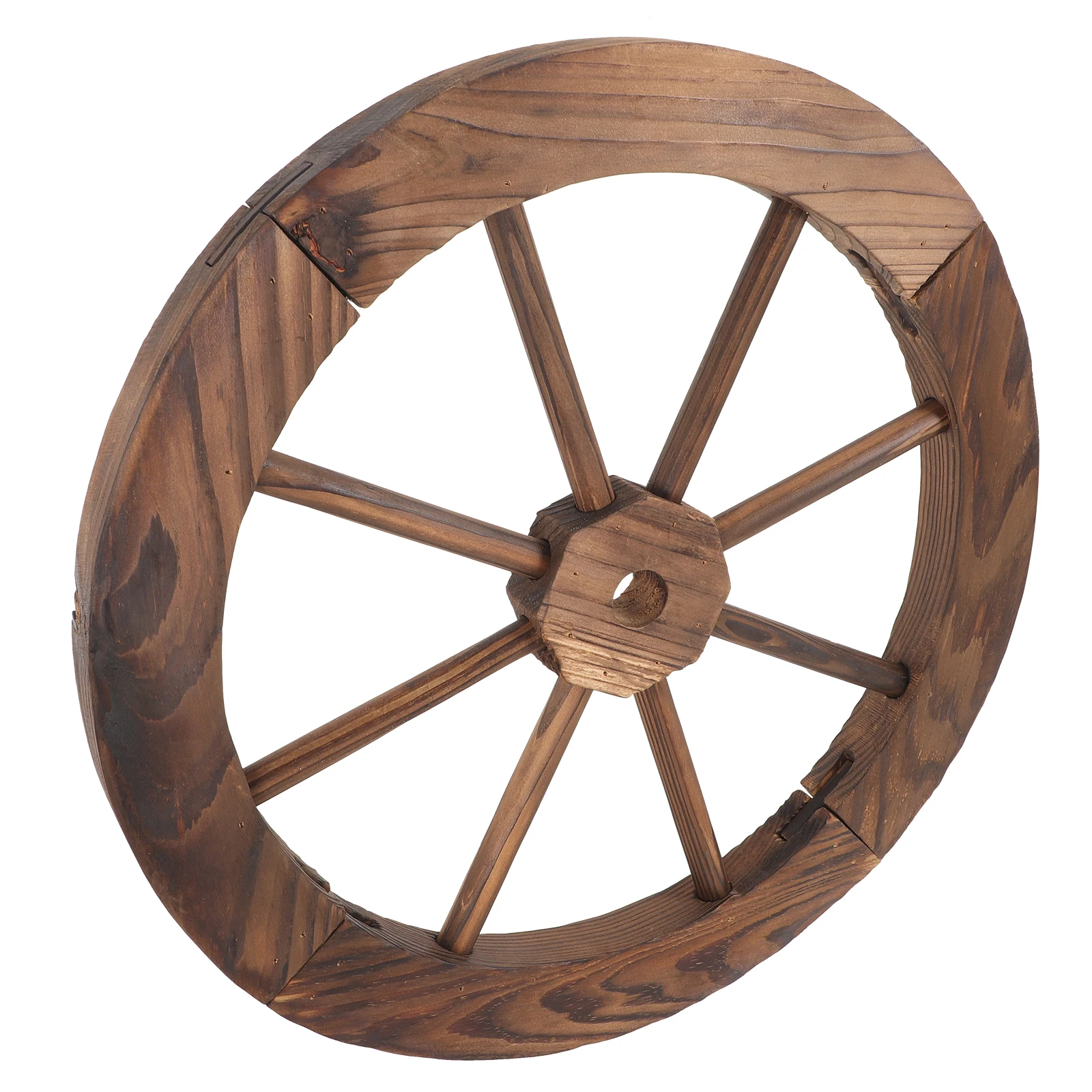 

Wooden Wheel Decor 40cm Decorative Vintage Wall Decor Vintage Wagon Home Office Garden Statue Background Art Craft