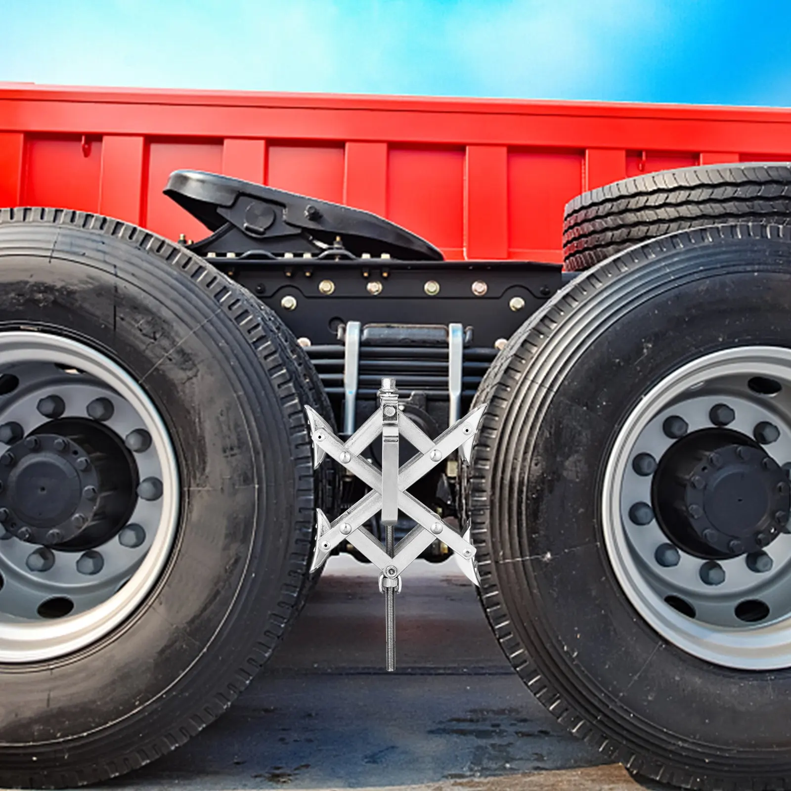 Camper Wheel Chock Stabilizer, X-shaped RV Stabilizer Wheel Chock, Fit For Tire Space, 2 Sets Of Wheel Chocks With Ratchet